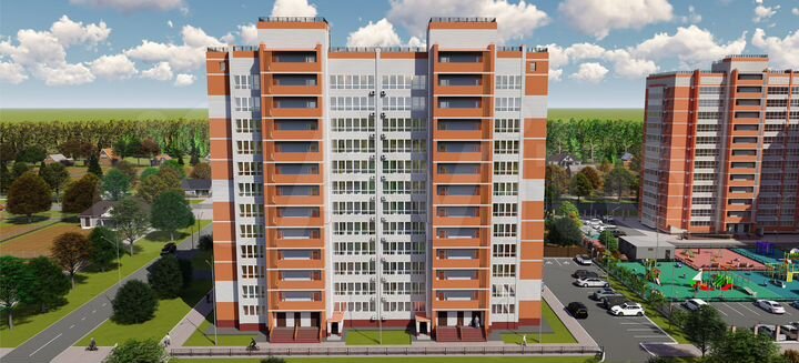 2-к. квартира, 60,6 м², 4/12 эт.