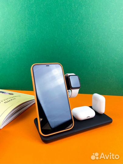 Док станция 4 в 1, для Apple, AirPods, Apple Watch