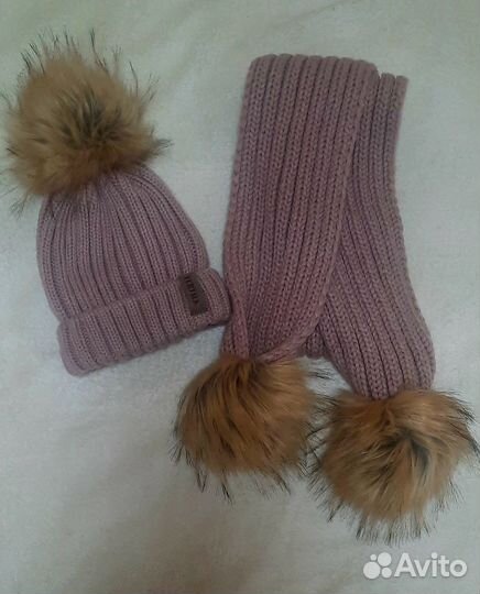 Комплект шапка и шарф