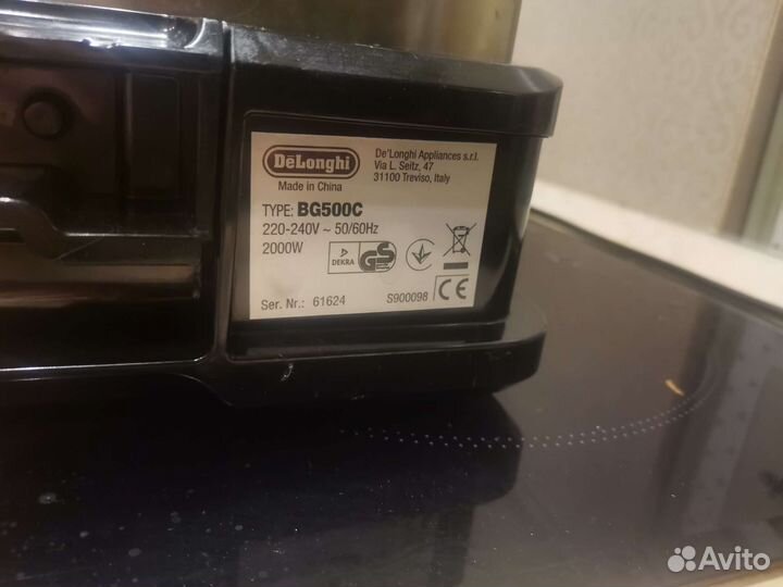 Электрогриль delonghi bg500c