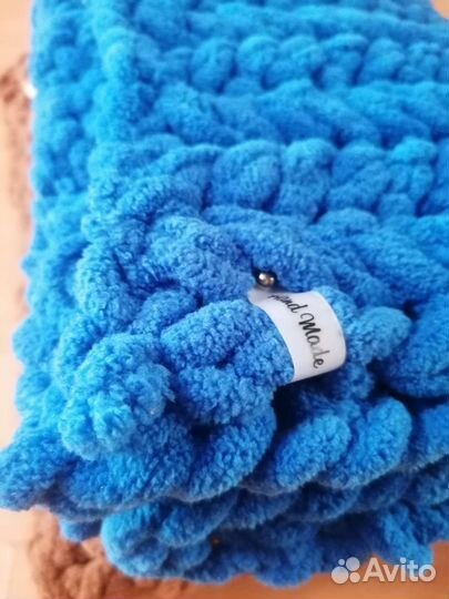 Плед из ализе пуффи