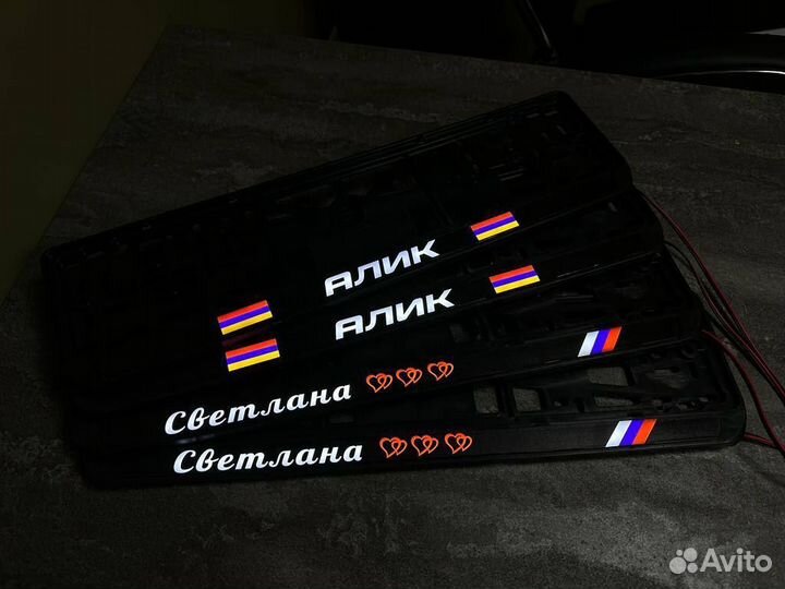 Led ramki с подсветкой, Лед рамки с надписью