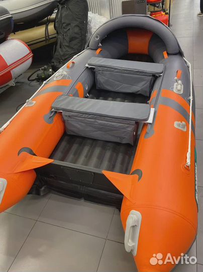 Лодка надувная пвх Gladiator E 350PRO Оранжевая