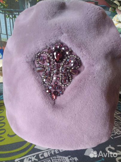 Женская шапка. Экомех. Новая. Размер регулируется