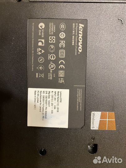 Ноутбук lenovo g780