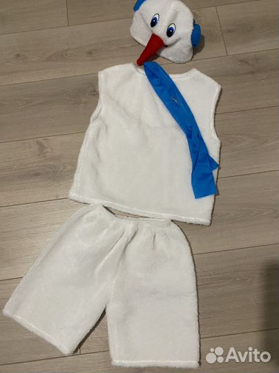 Костюм снеговика на 2-7 лет