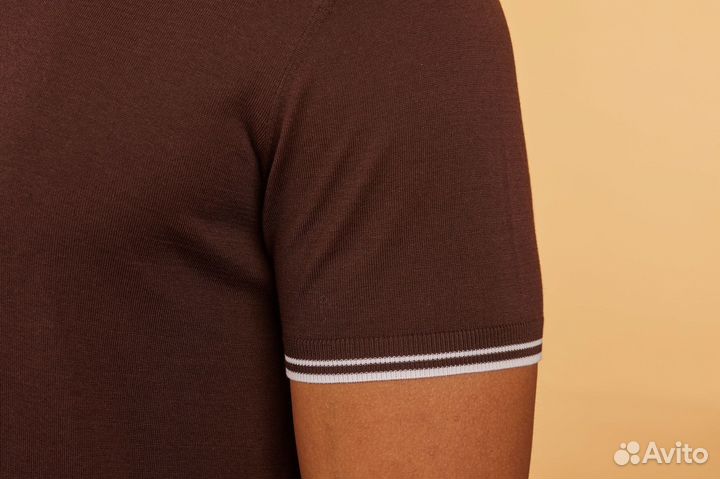 Поло Stefano Ricci с коротким рукавом премиум каче