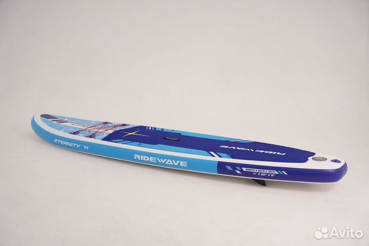 SUP № 2 - доска надувная 335x81x15см синий