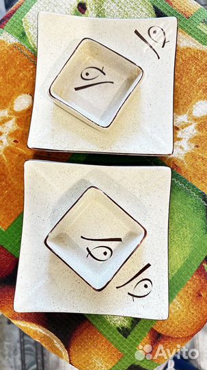 Тарелочки под роллы и суши, набор