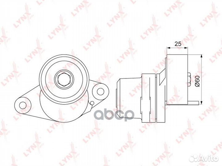 Ролик натяжной приводного ремня PT3270 lynxauto