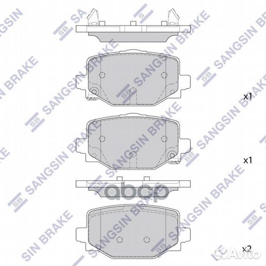 Колодки тормозные SP4367 Sangsin brake