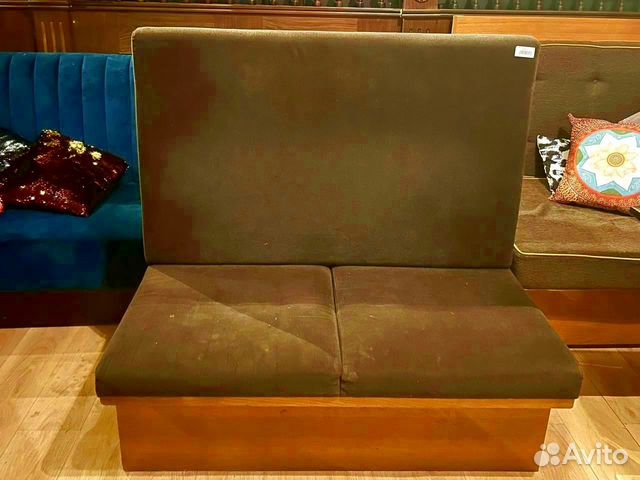 Диван серый без подлокотников