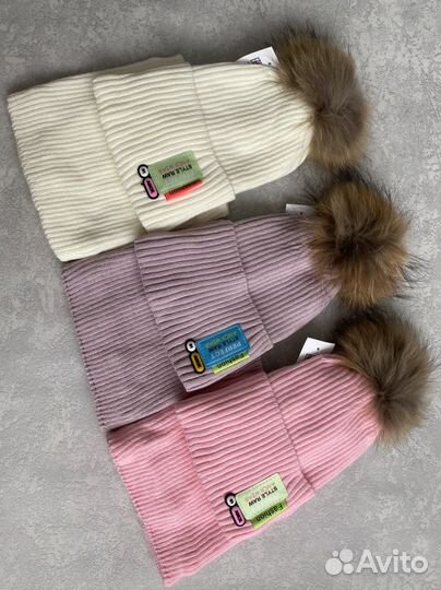 Шапка+снуд новые