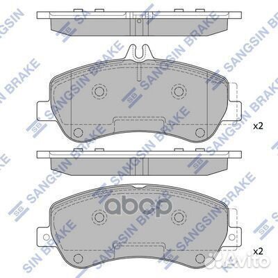 Колодки передние mercedes GLK X204 08-15 SP2330