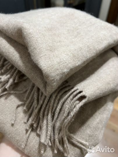 Шарф 100% шерсть бежевый