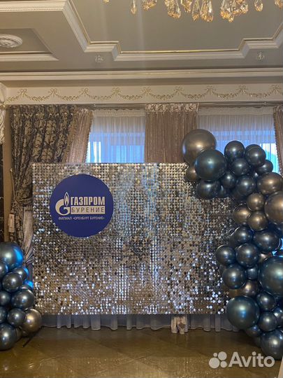 Фотозона из пайеток