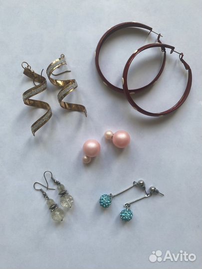 Серьги бижутерия