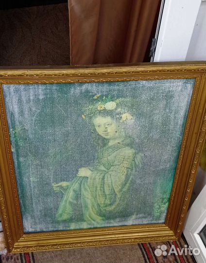 Деревянная рама с подрамником, багет из дерева