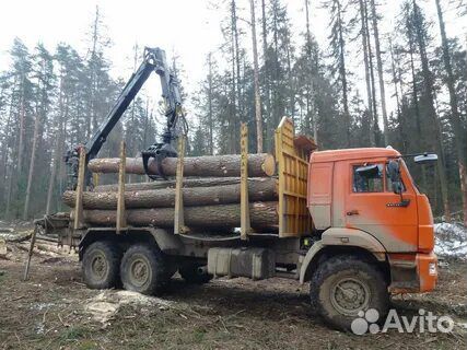 Аренда Камаз - вездеход с кму - фишка, лесовоз