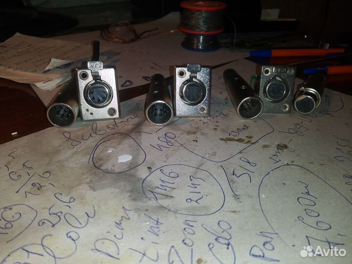 Разъемы xlr 6pin,7pin