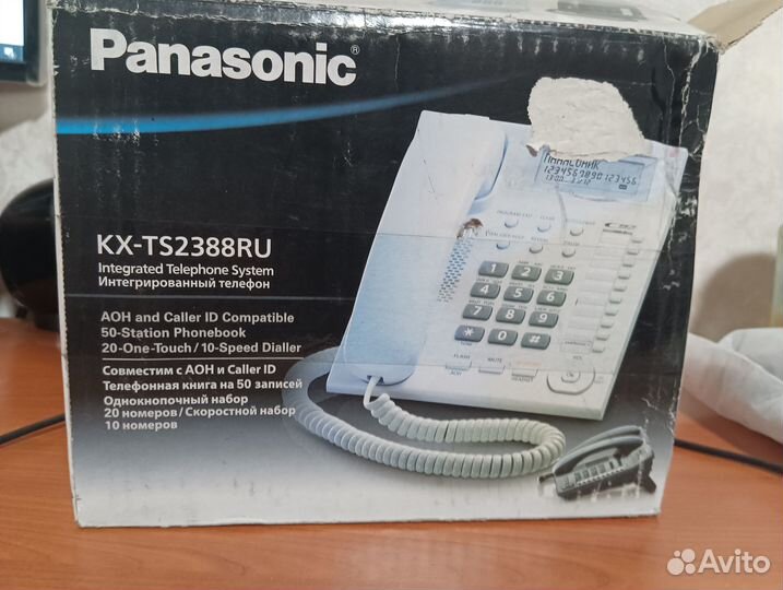 Проводной стационарный телефон Panasonic KX-TS2388