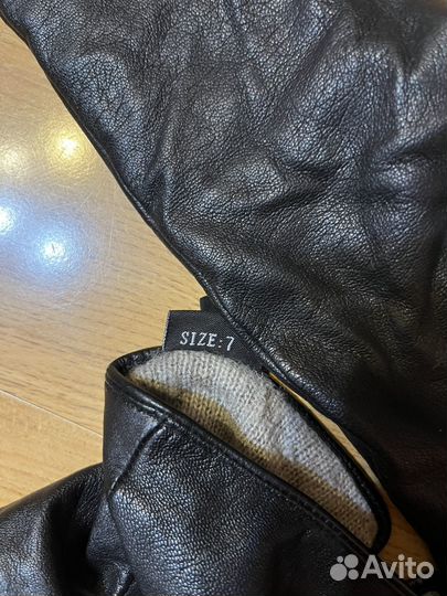 Перчатки женские натуральная кожа, размер 7