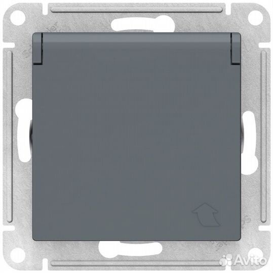 Розетка Schneider Electric AtlasDesign с заземлени