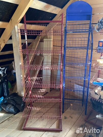 Полки сетки стеллаж (железные)