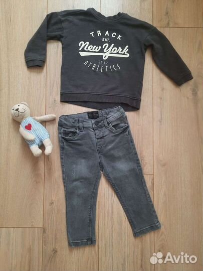 Свитшот, джинсы, 86 размер