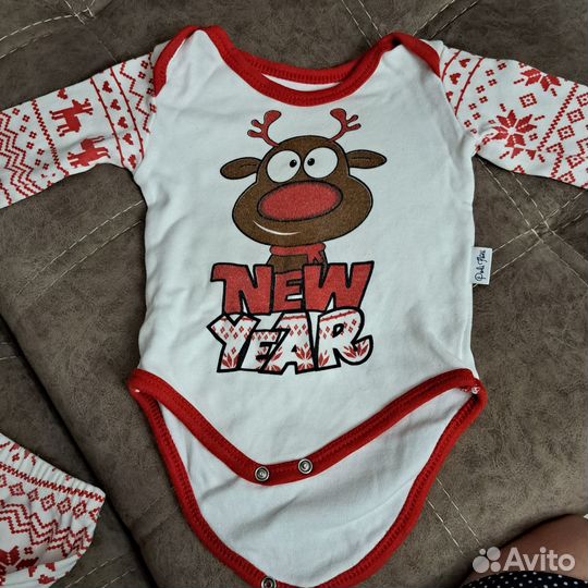 Новогодний костюм 6-9 мес