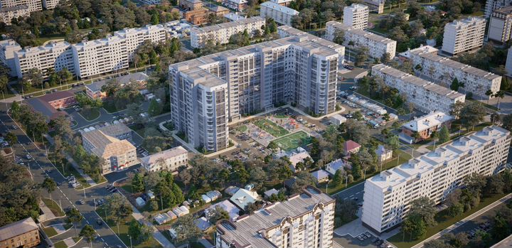 1-к. квартира, 60,4 м², 11/14 эт.