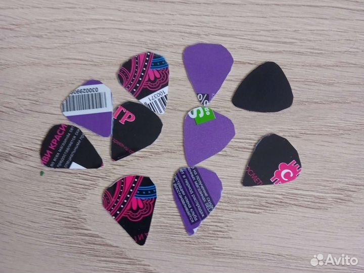 Медиаторы из банковских карт, 5руб шт