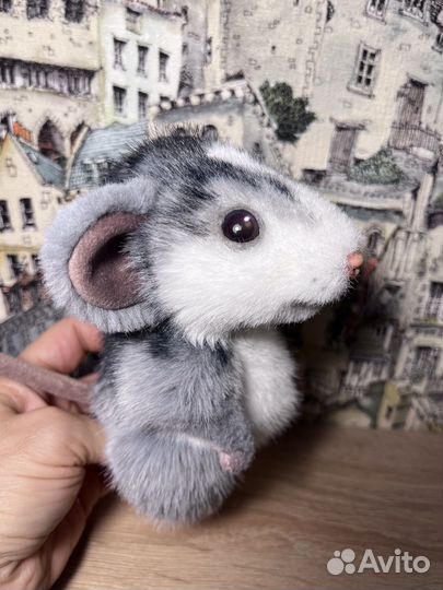 Мягкая игрушка ручной работы Крысенок