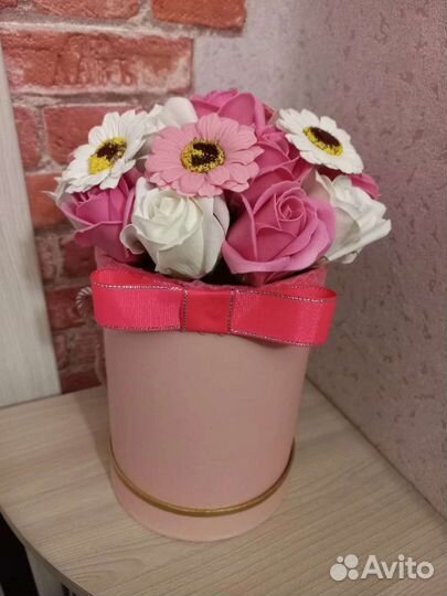 Букеты из мыльных роз