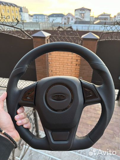 Руль Барс анатомический из кожи на ниву