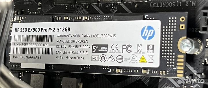 SSD m.2 HP EX900 Pro 512GB 2240/1950 mb/s
