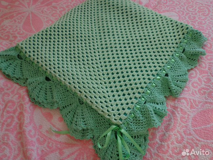 Вязаный плед