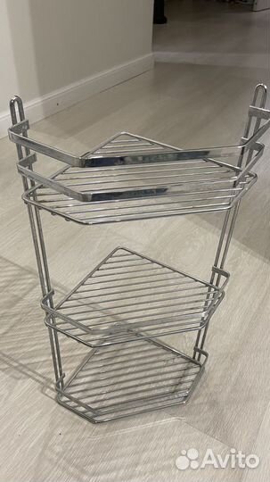 Угловая полка в ванную