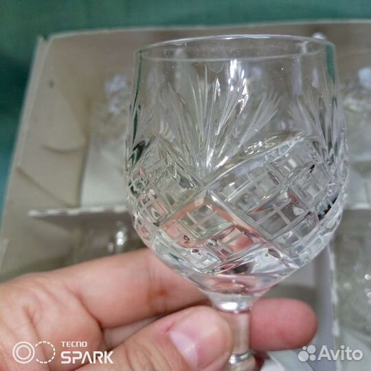 Хрустальные рюмки на ножке СССР