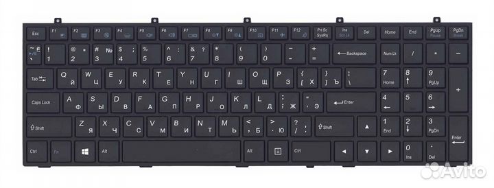 Клавиатура новая для DNS Clevo W350 W370 W650 W670