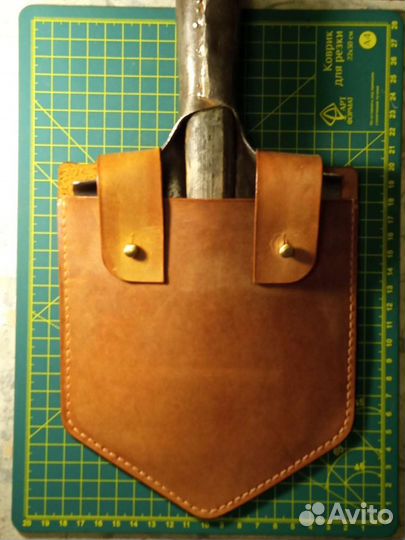 Чехол для сапёрной лопаты из натуральной кожи