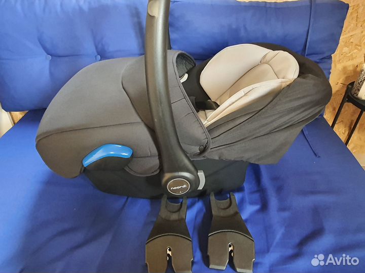 Автолюлька Noordi 0+ с адаптерами