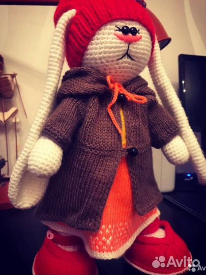 Заяц Тильда крючком символ наступающего года