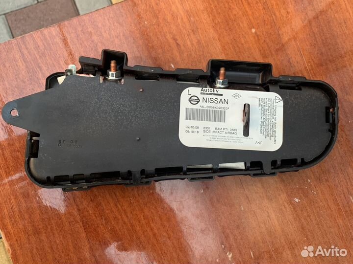 Подушка безопасности в сиденье Nissan Qashqai J10