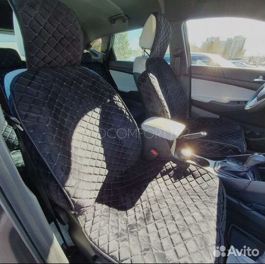 Накидки на сидения велюр с боками