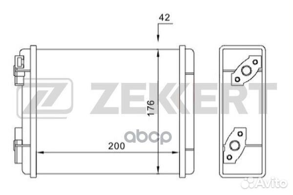 Радиатор отоп. LADA 2101-2104 70- 2105 80- 21