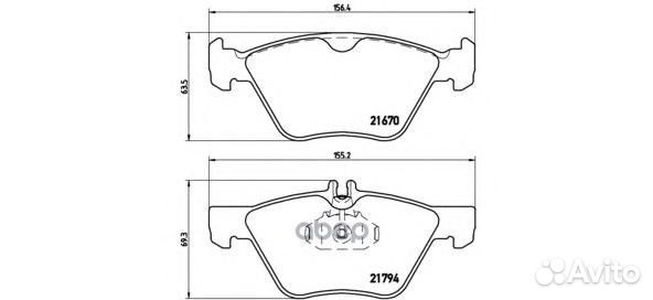 Колодки торм.пер. P50026 Brembo