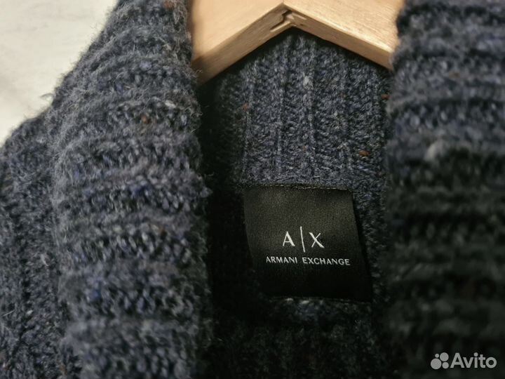 Шерстяной свитер с воротником Armani Exchange M-48