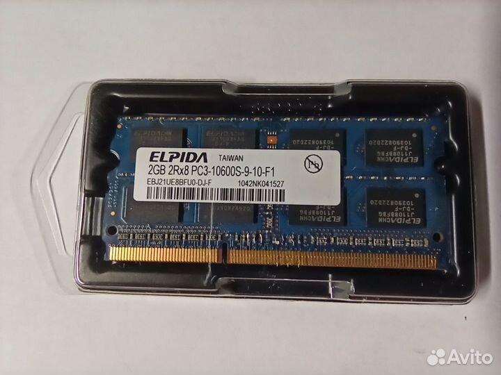 Модуль памяти SO-dimm DDR3 2 Гб