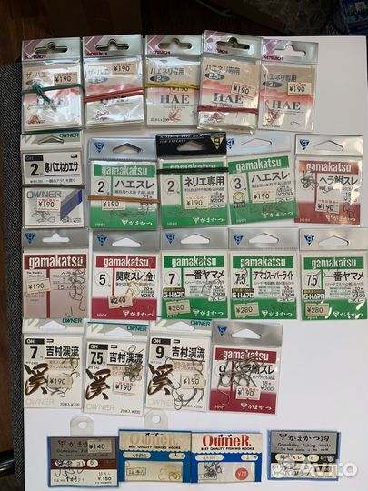 Крючки безбородые Owner, Gamakatsu